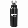 GYY Life black insulated water bottle - double wall stainless steel with magnetic lid